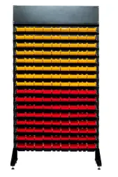 Стеллаж с пластиковыми ящиками 1801-16/0/0п G-K