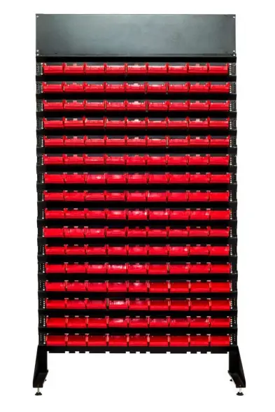 Стеллаж с пластиковыми ящиками 1801-16/0/0п G-K